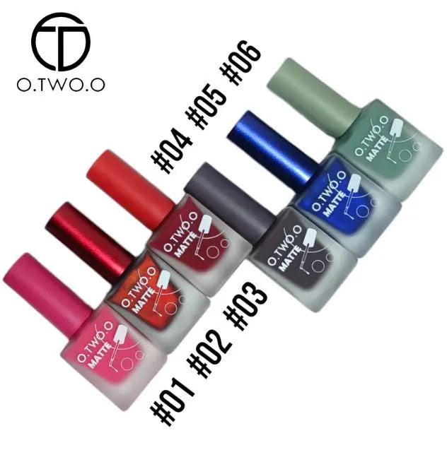 O.TWO.O Matte Nail Polish Pack of 6 - O TWO O