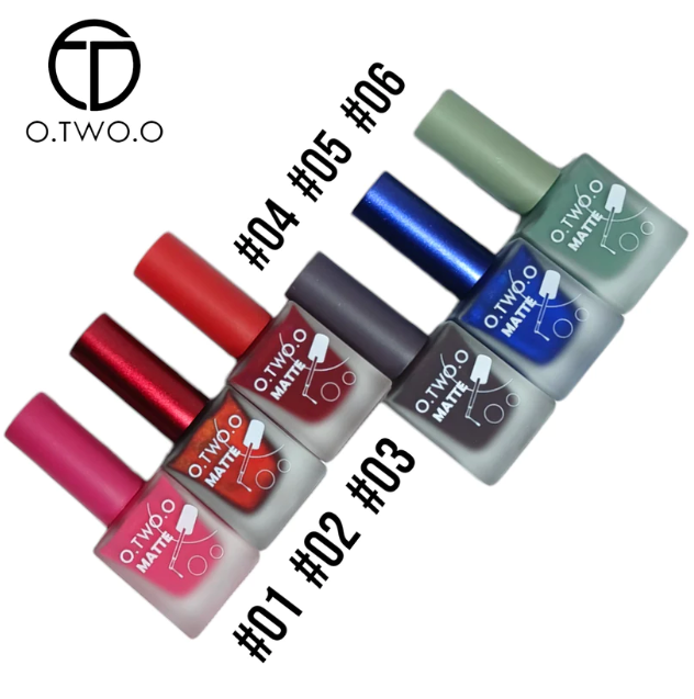 O.TWO.O Matte Nail Polish Pack of 6