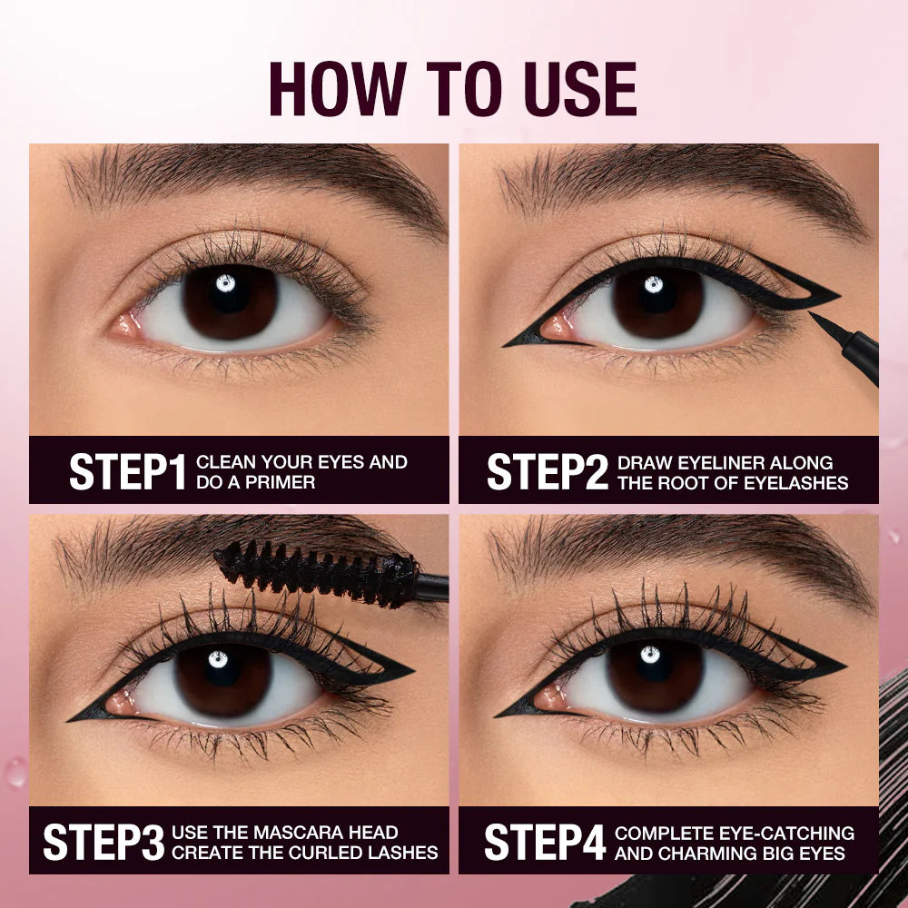 O.TWO.O 2 in 1 Eyeliner & Mascara Waterproof