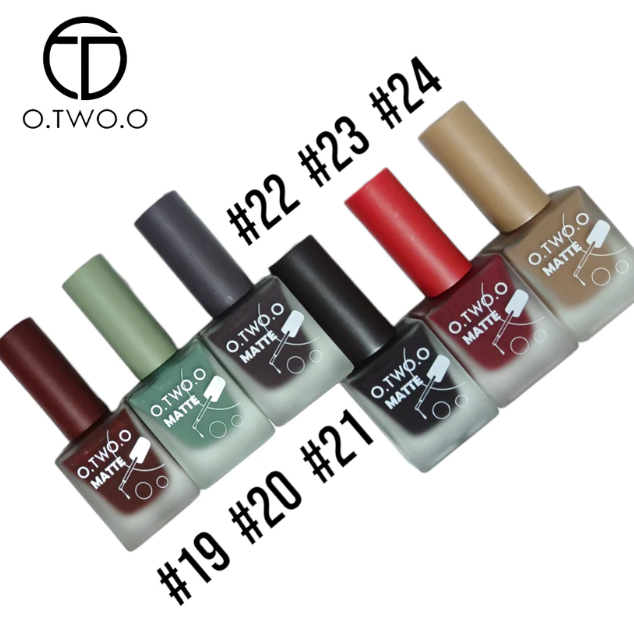 O.TWO.O Matte Nail Polish Pack of 6