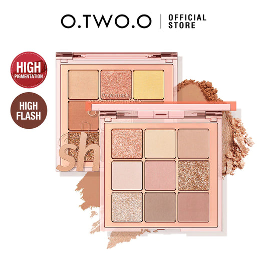 O.TWO.O Sparkle Matte 9 Color Eyeshadow Pallete