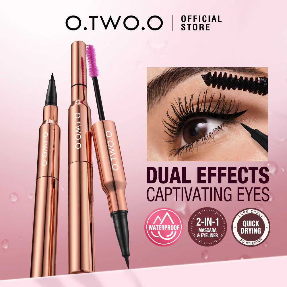 O.TWO.O 2 in 1 Eyeliner & Mascara Waterproof