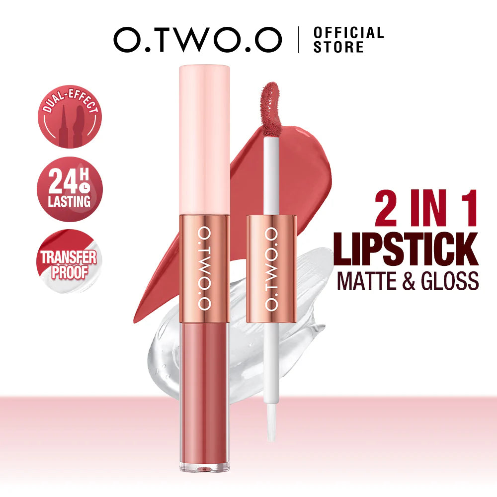 O.TWO.O 2in1 Candy Gloss & Matte Lipstick