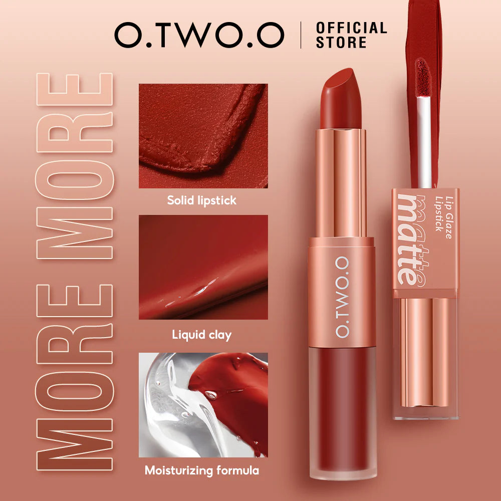 O.TWO.O 2 in 1 Lipstick & Lip Mud