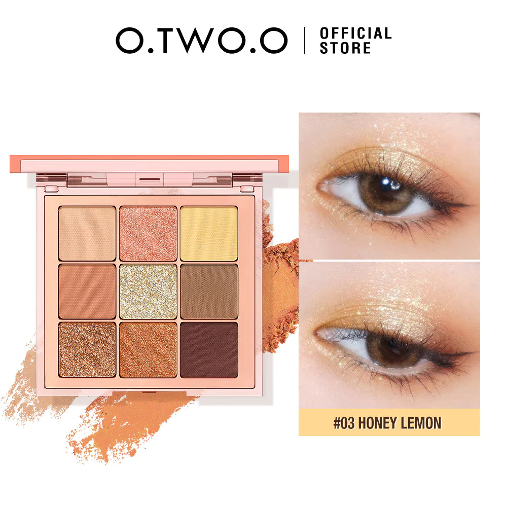 O.TWO.O Sparkle Matte 9 Color Eyeshadow Pallete