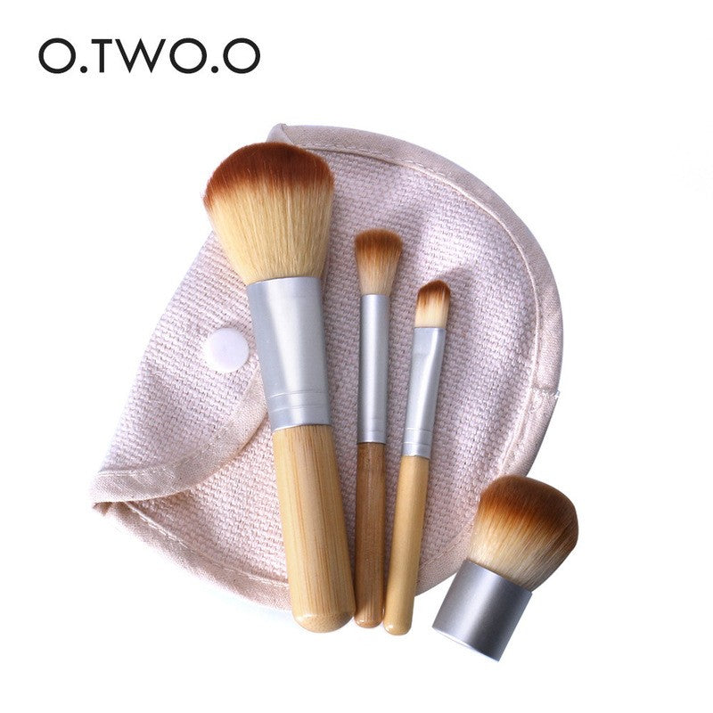 O.TWO.O 5 pcs Bamboo Makeup Brushes Set