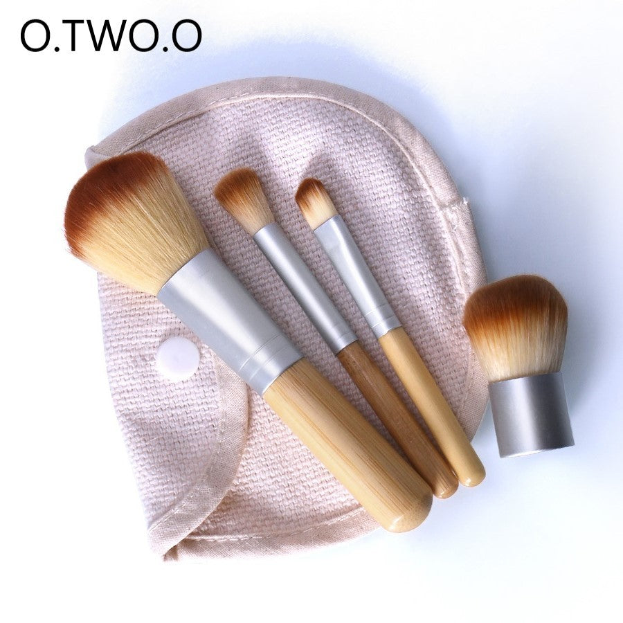 O.TWO.O 5 pcs Bamboo Makeup Brushes Set