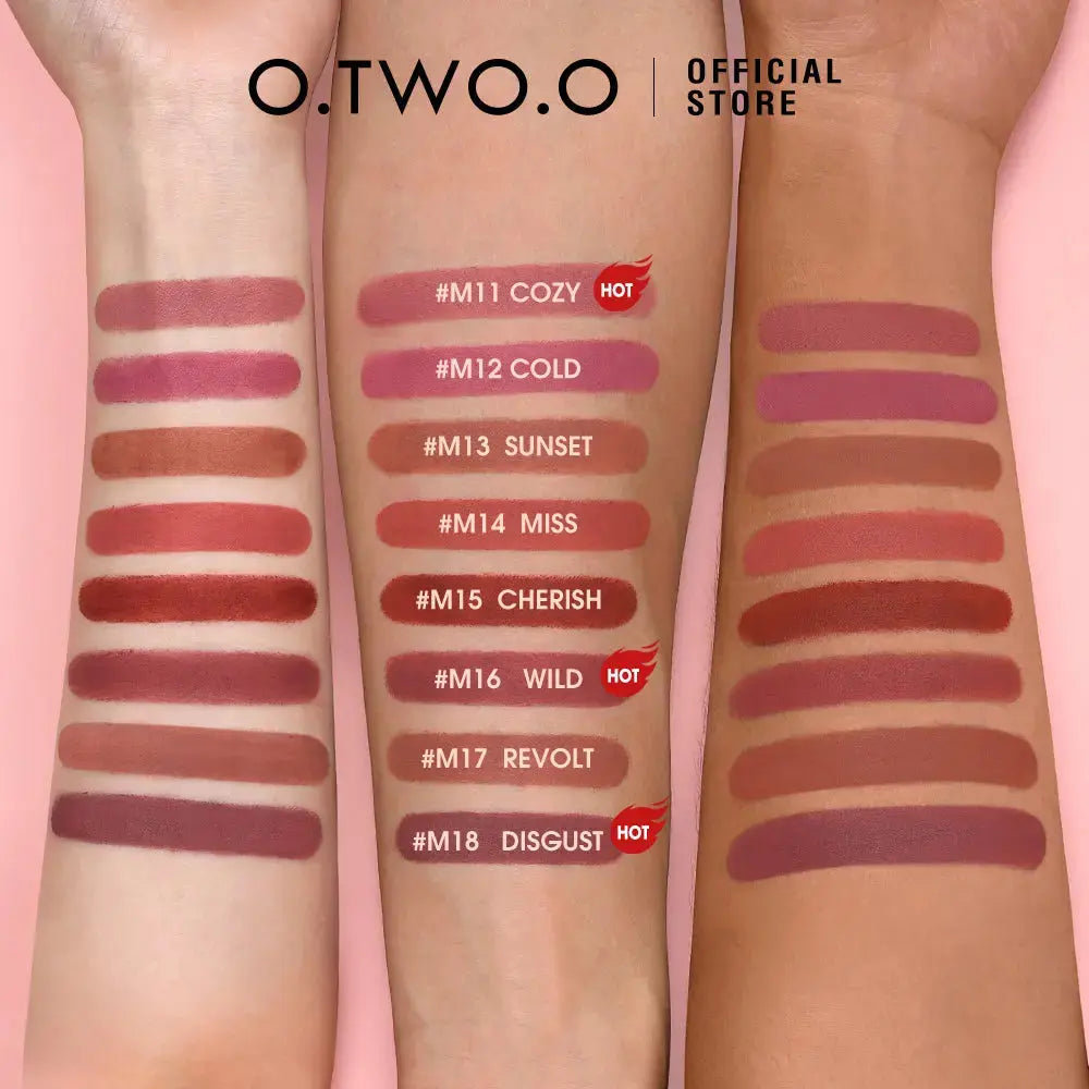 OTWOO Bundle Offer 9 Colour Eyeshadow Pallette Bullet Lipstick O TWO O