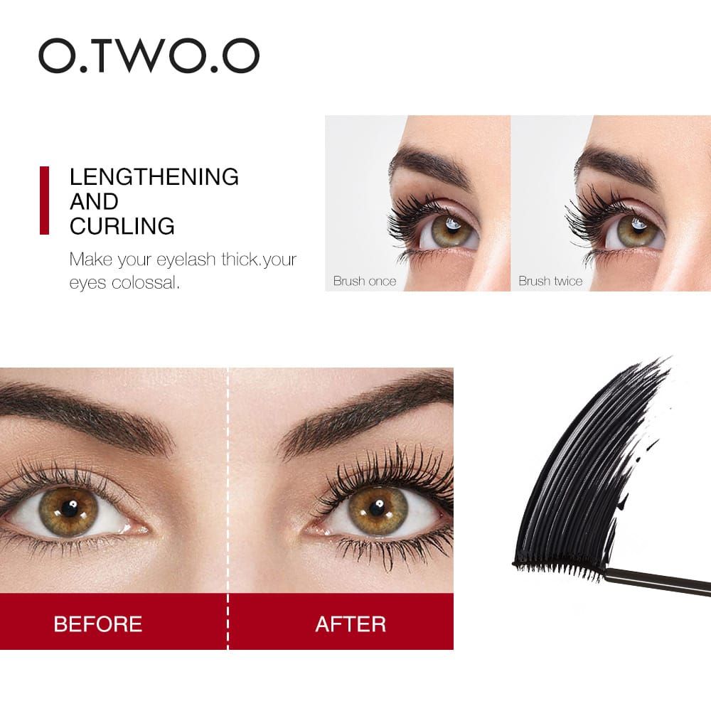 O.TWO.O Waterproof Lengthening Microfiber Lash Mascara