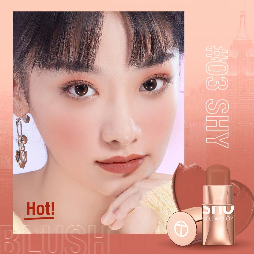 O.TWO.O High Pigment Blush Stick 3 in 1