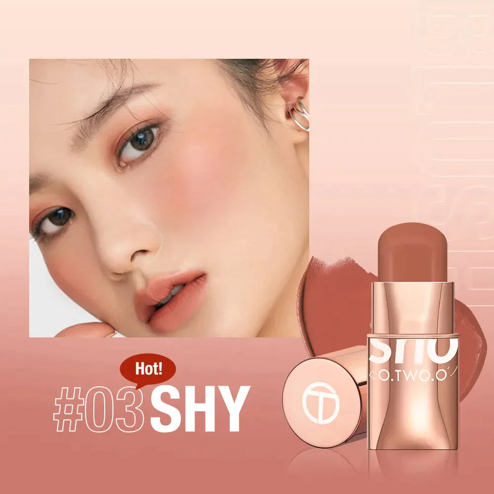 O.TWO.O High Pigment Blush Stick 3 in 1