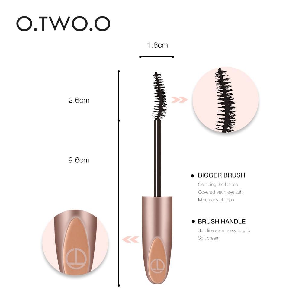 O.TWO.O Waterproof Lengthening Microfiber Lash Mascara