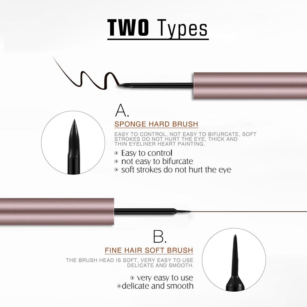 O.TWO.O ROSE GOLD WATERPROOF LIQUID EYELINER