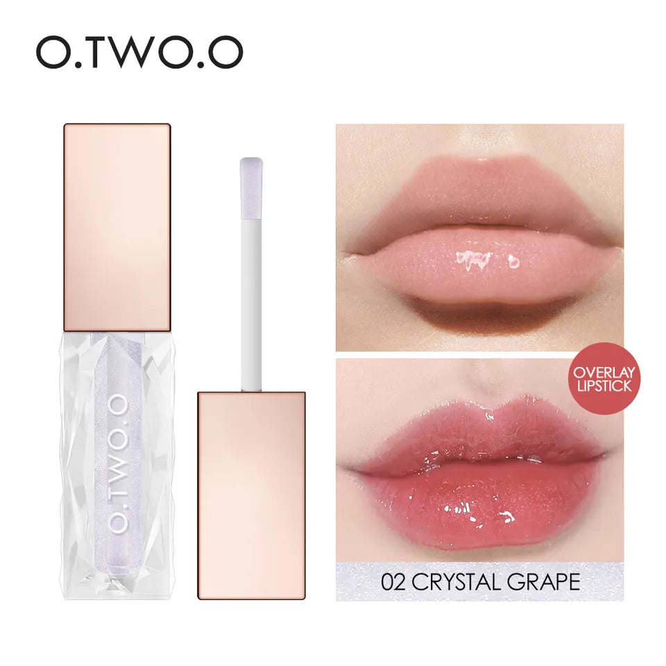 O.TWO.O Clear Crystal berry lip gloss