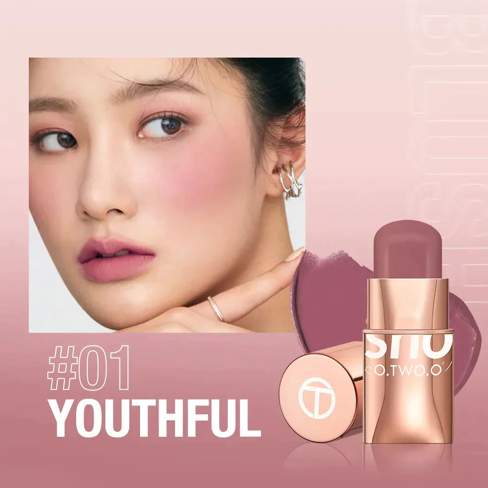 O.TWO.O High Pigment Blush Stick 3 in 1