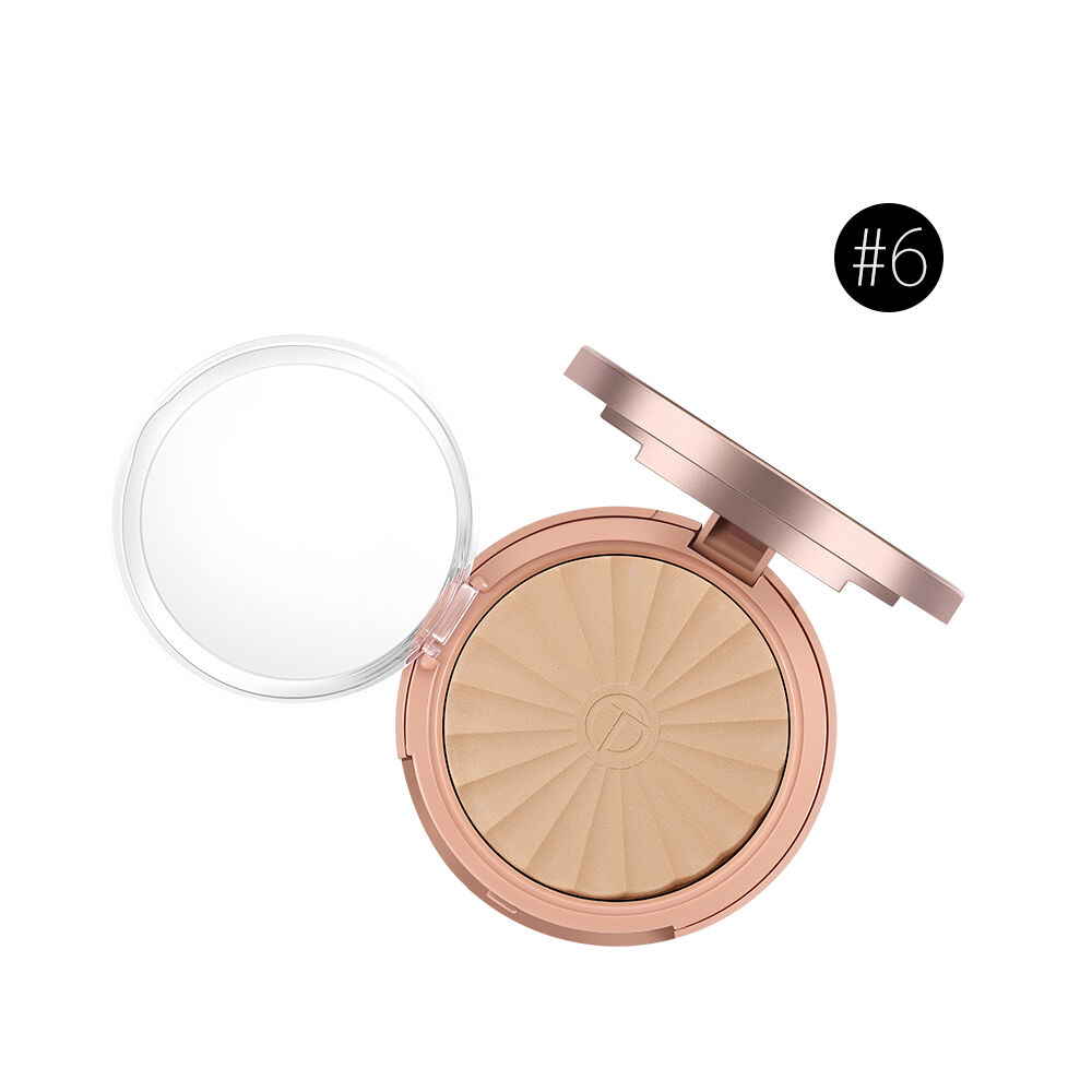 O.TWO.O Rose Gold Matte Compact Powder