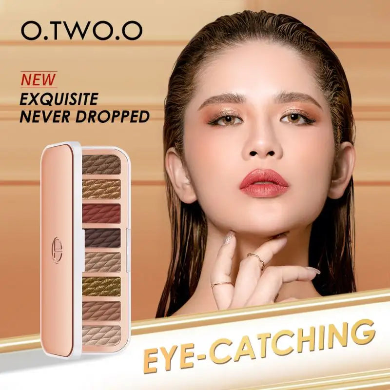 O.TWO.O 8 Colors LUXURY GOLD EYESHADOW PALETTE