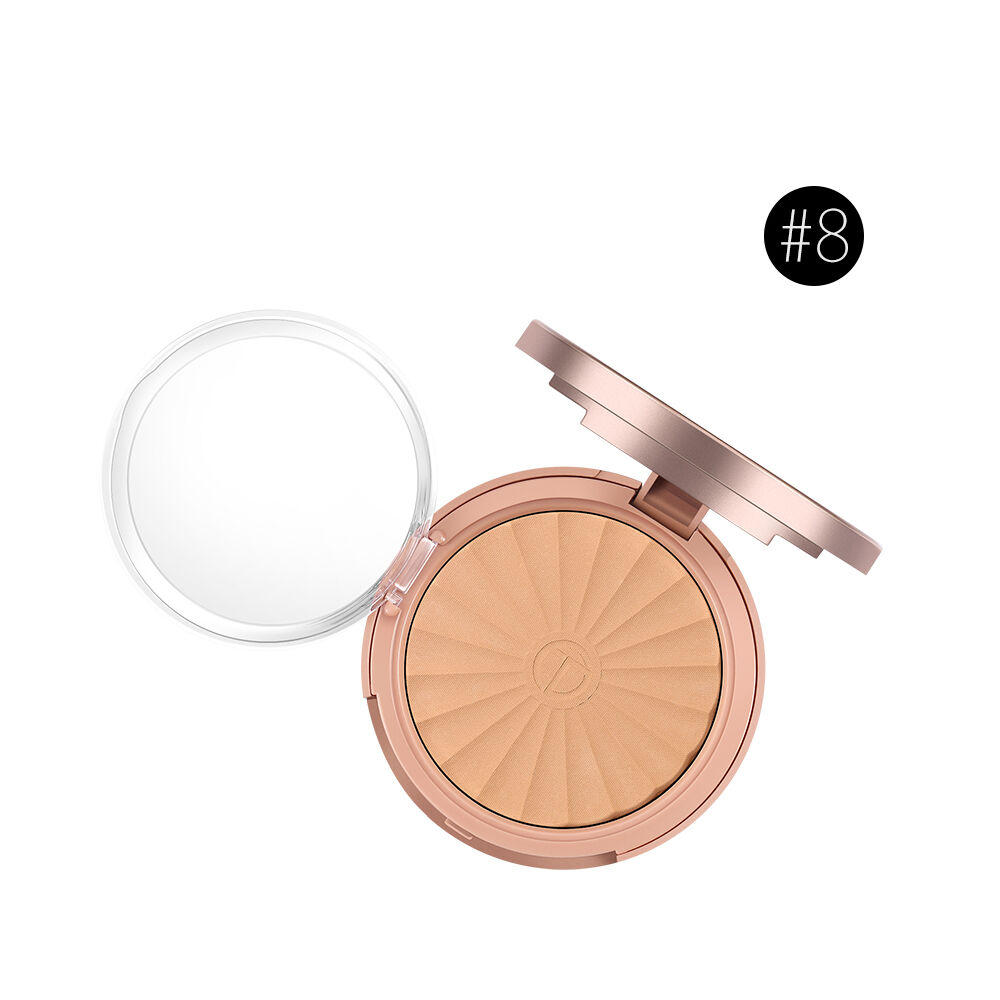 O.TWO.O Rose Gold Matte Compact Powder