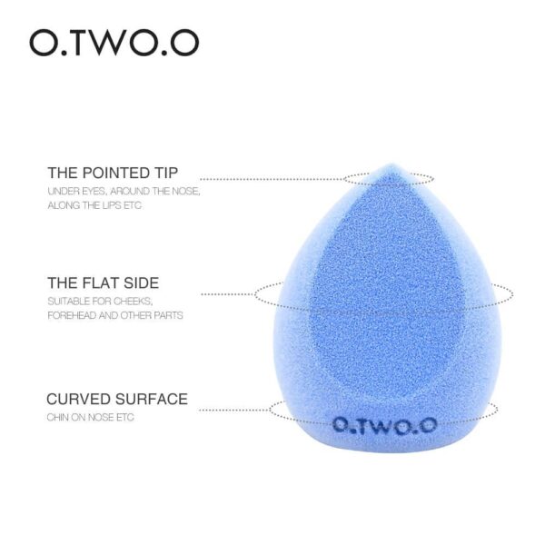 O.TWO.O  Soft & Smooth Microfiber Beauty Blender  Blue