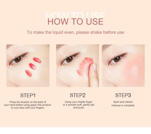 Liquid Blush Usage Technique